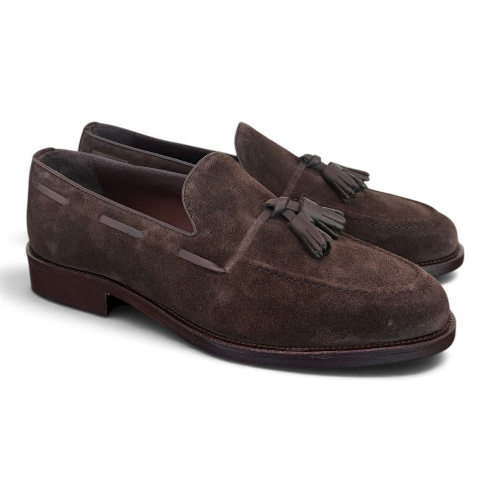 Mocassino uomo camoscio testa di moro Franco Riva<BR/> 