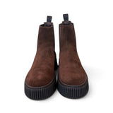 Stivaletto beatles Frau suede cacao<BR/> 