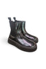 Stivaletto beatles Frau pelle nera platform