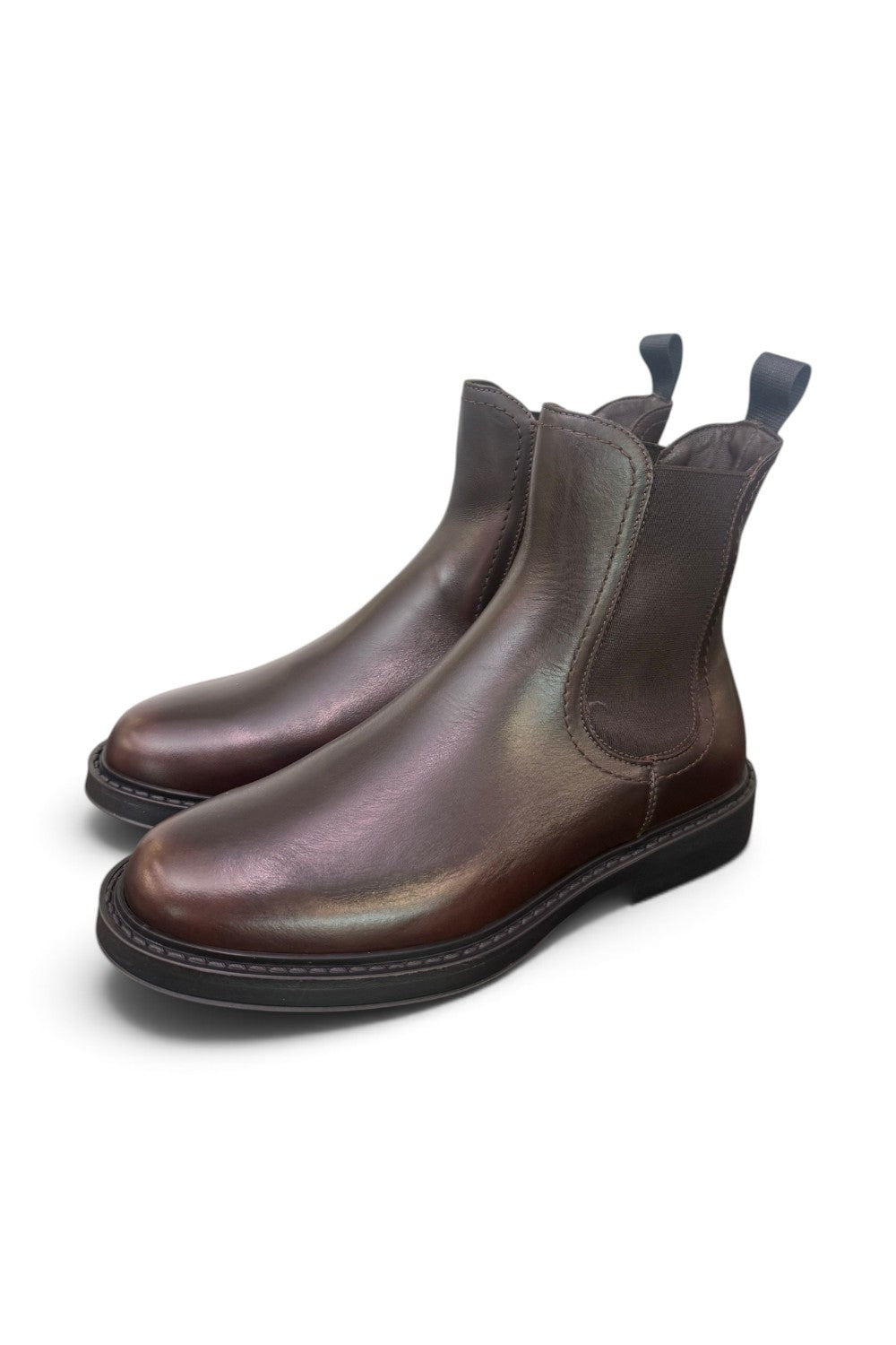 Stivaletto beatles liscio Frau cioccolato<BR/> 