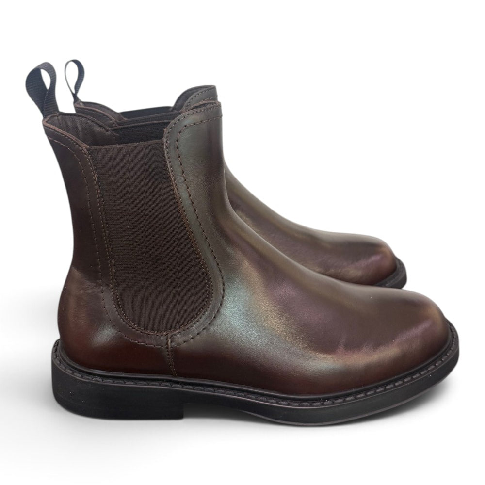 Stivaletto beatles liscio Frau cioccolato<BR/> 