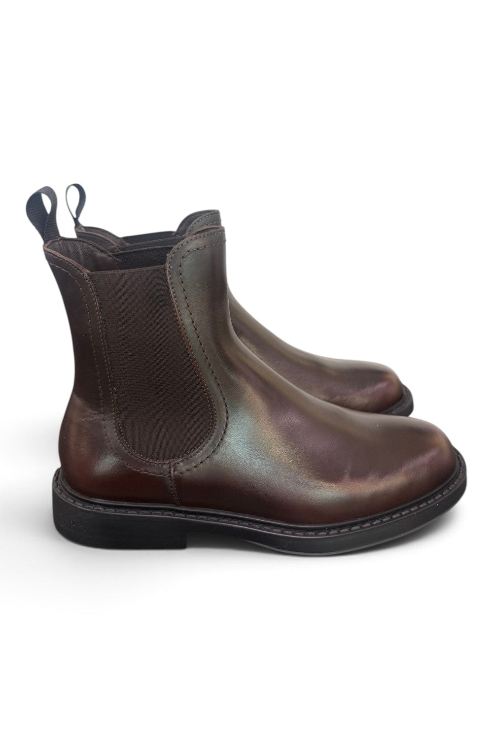 Stivaletto beatles liscio Frau cioccolato<BR/> 