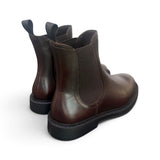 Stivaletto beatles liscio Frau cioccolato<BR/> 