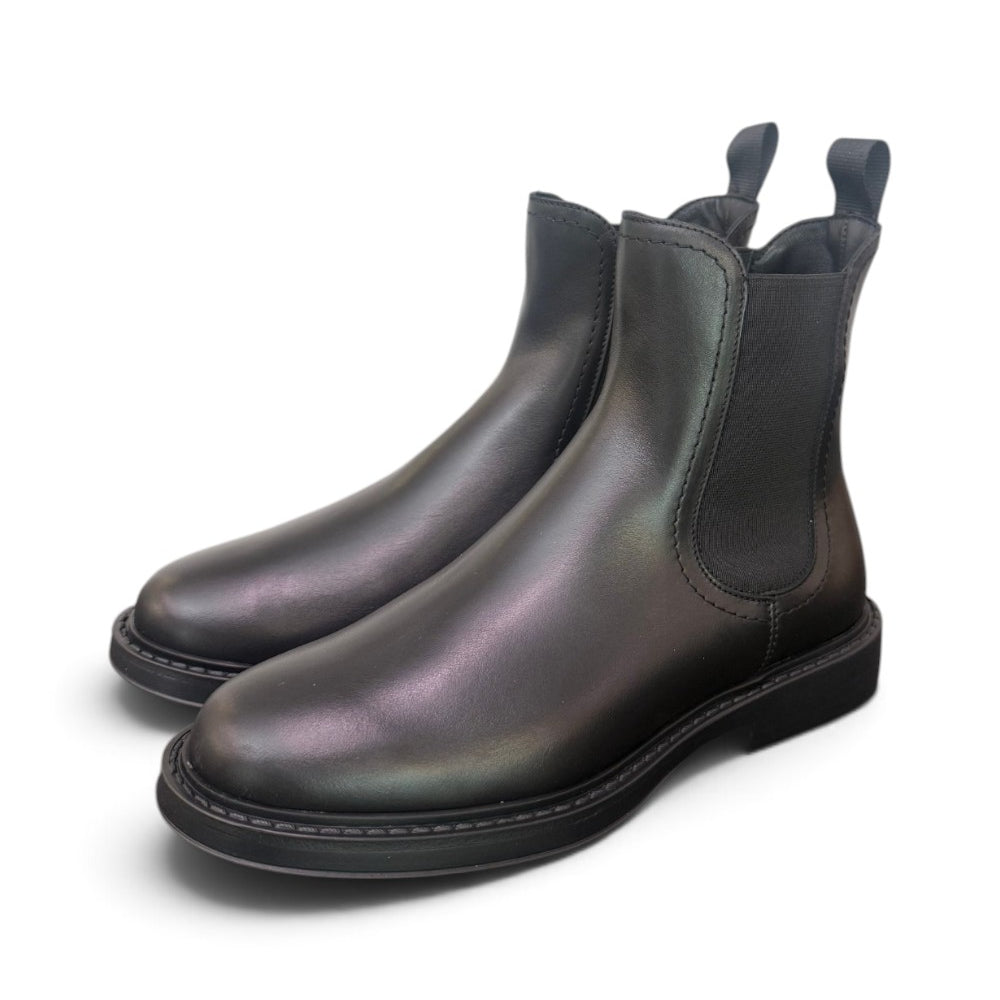 Stivaletto beatles liscio Frau nero 