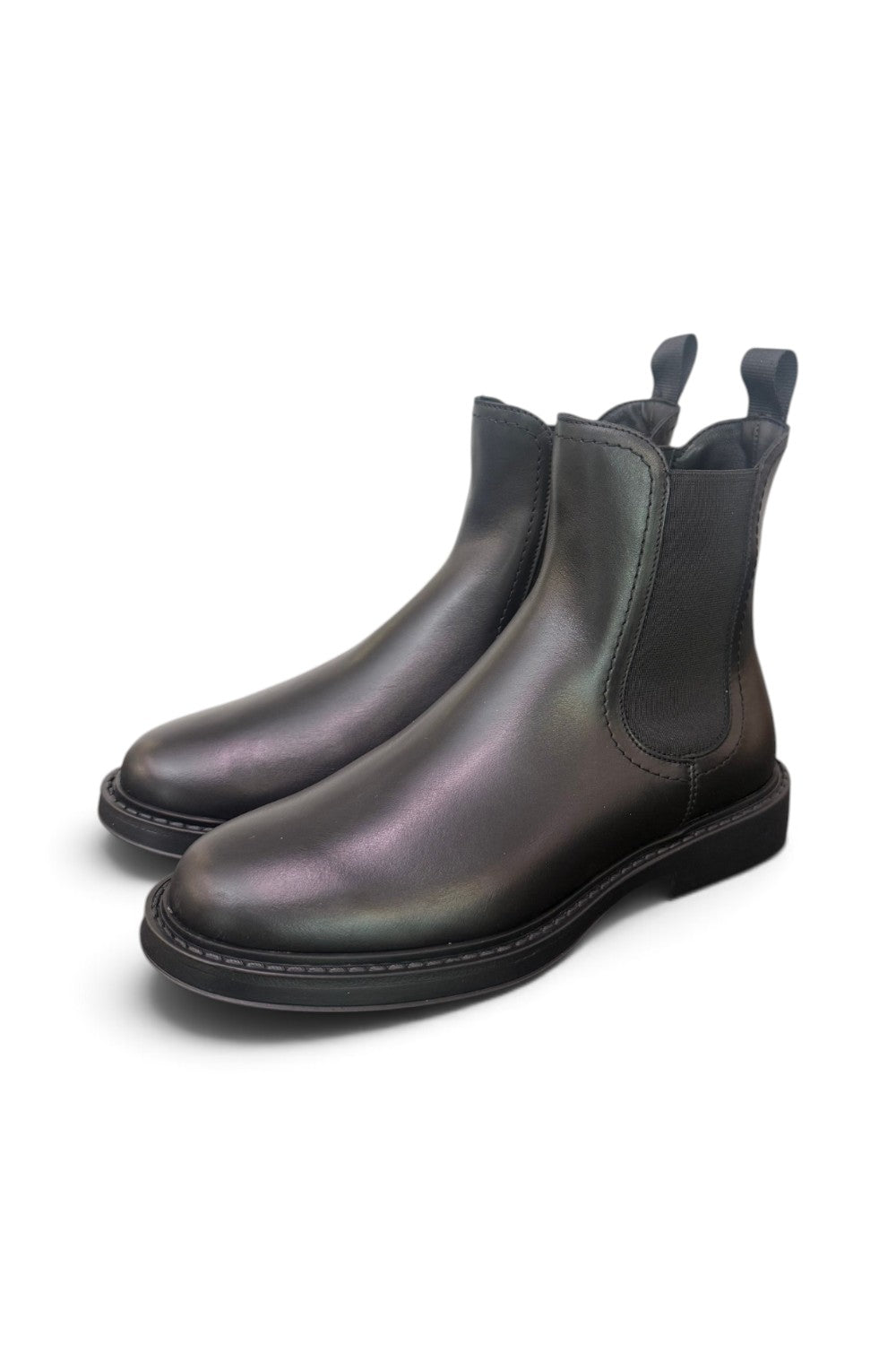 Stivaletto beatles liscio Frau nero 