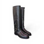 Stivale donna Officine pelle nera 