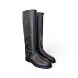 Stivale donna Officine pelle nera 