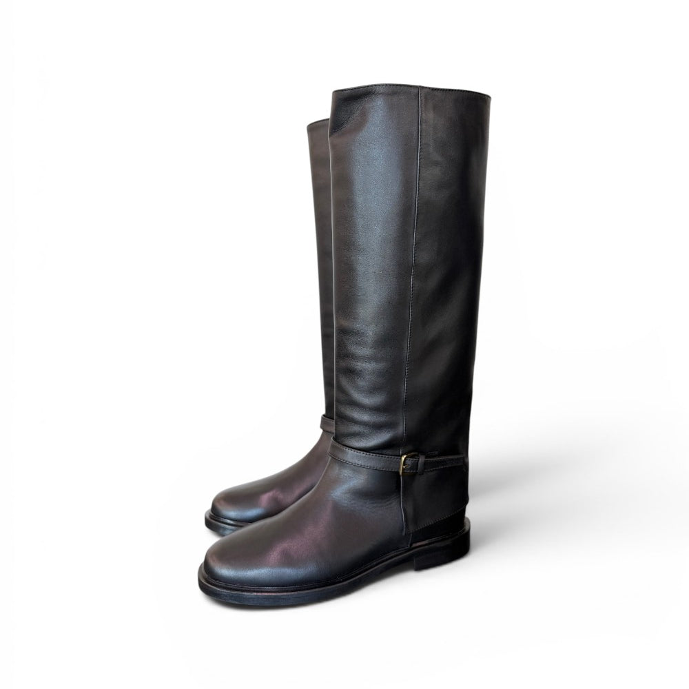Stivale donna Officine pelle nera 