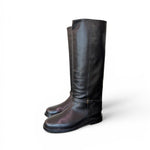 Stivale donna Officine pelle nera 