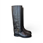 Stivale donna Officine pelle nera 