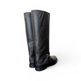 Stivale donna Officine pelle nera 