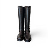 Stivale donna Officine pelle nera 