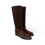 Stivale donna Officine camoscio testa di moro 