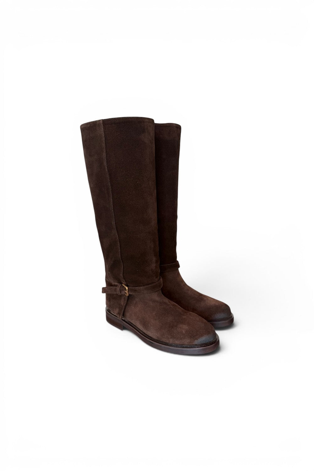 Stivale donna Officine camoscio testa di moro 