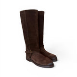 Stivale donna Officine camoscio testa di moro 