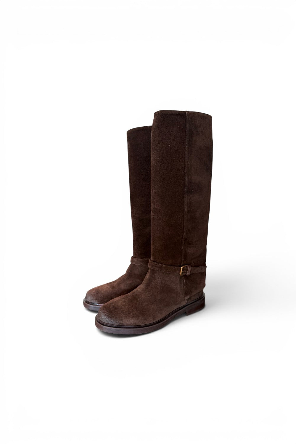 Stivale donna Officine camoscio testa di moro 