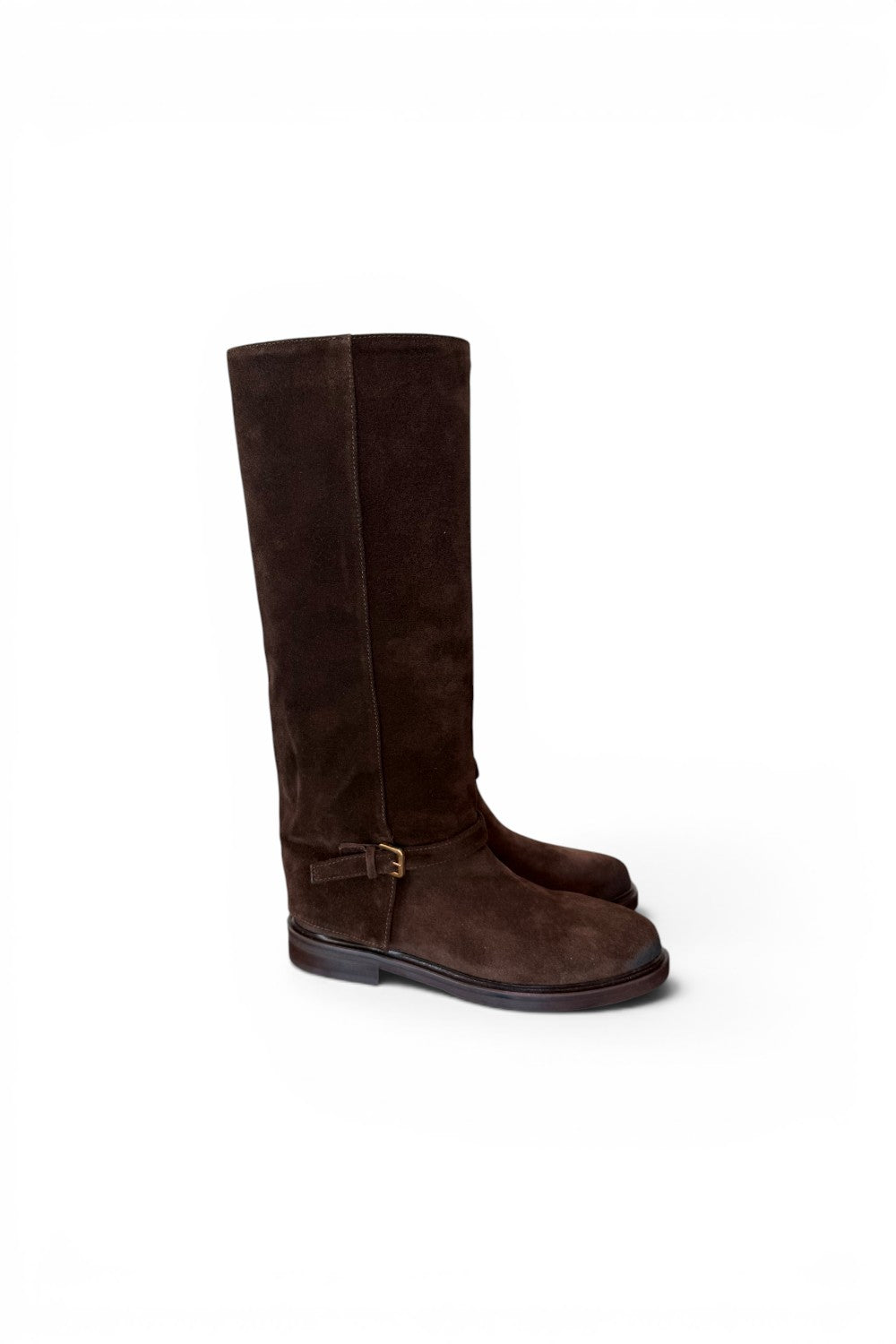 Stivale donna Officine camoscio testa di moro 