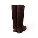 Stivale donna Officine camoscio testa di moro 