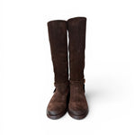 Stivale donna Officine camoscio testa di moro 
