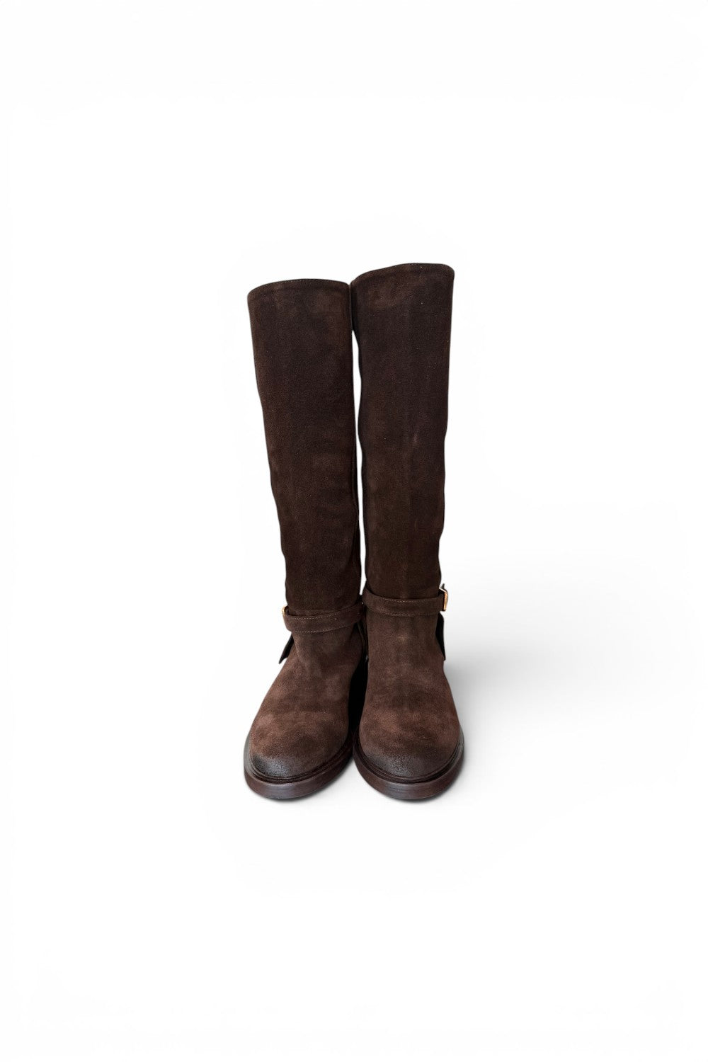Stivale donna Officine camoscio testa di moro 
