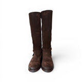 Stivale donna Officine camoscio testa di moro 