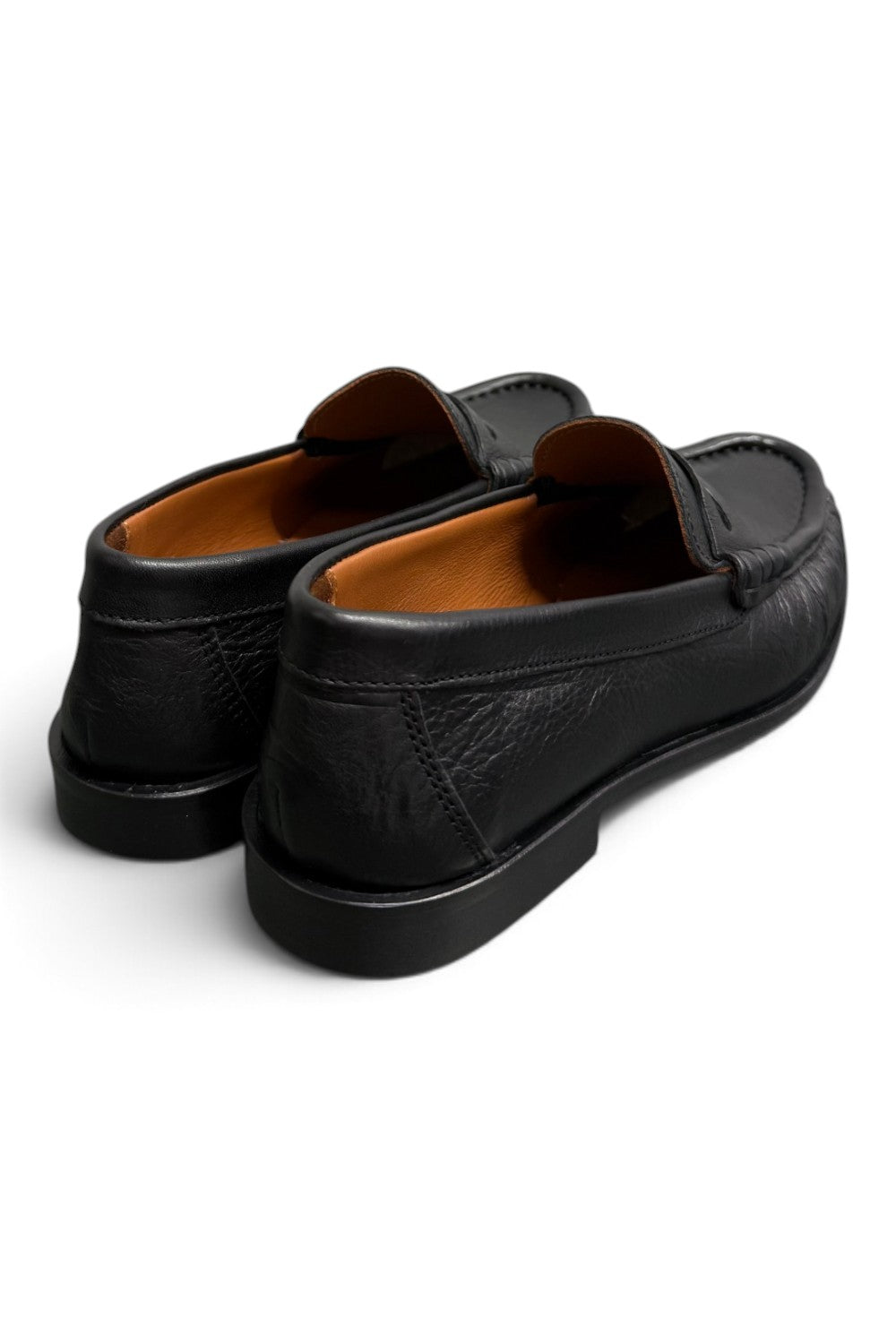 Mocassino donna arricciato pelle nera Giacko 