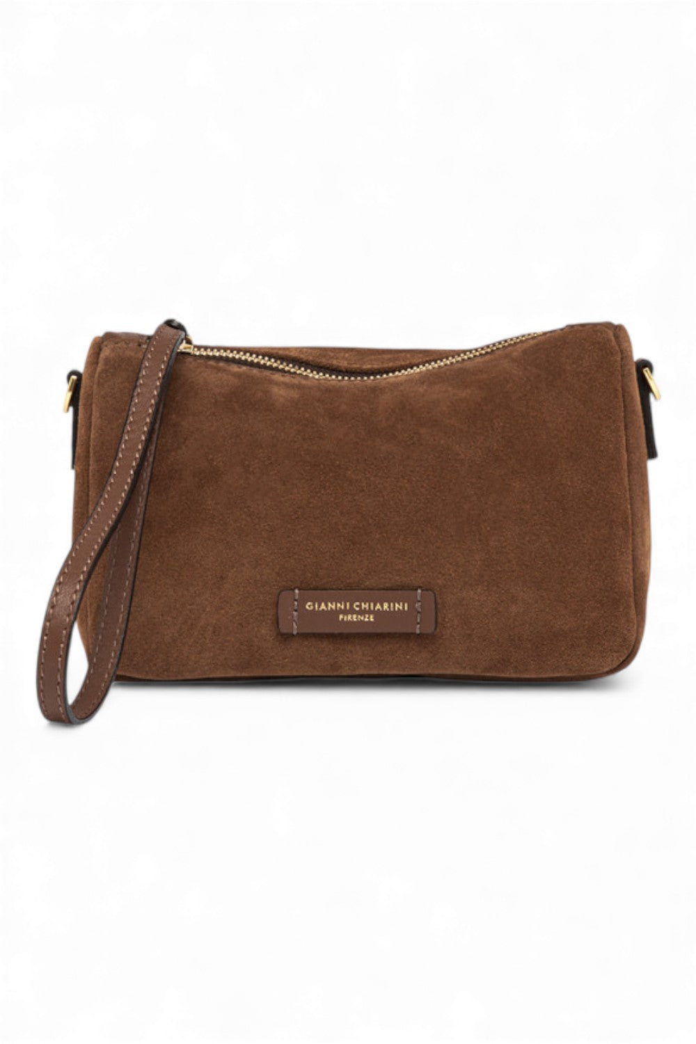 Borsa tracollina Nora piccola suede cognac 