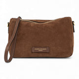 Borsa tracollina Nora piccola suede cognac 