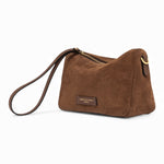 Borsa tracollina Nora piccola suede cognac 