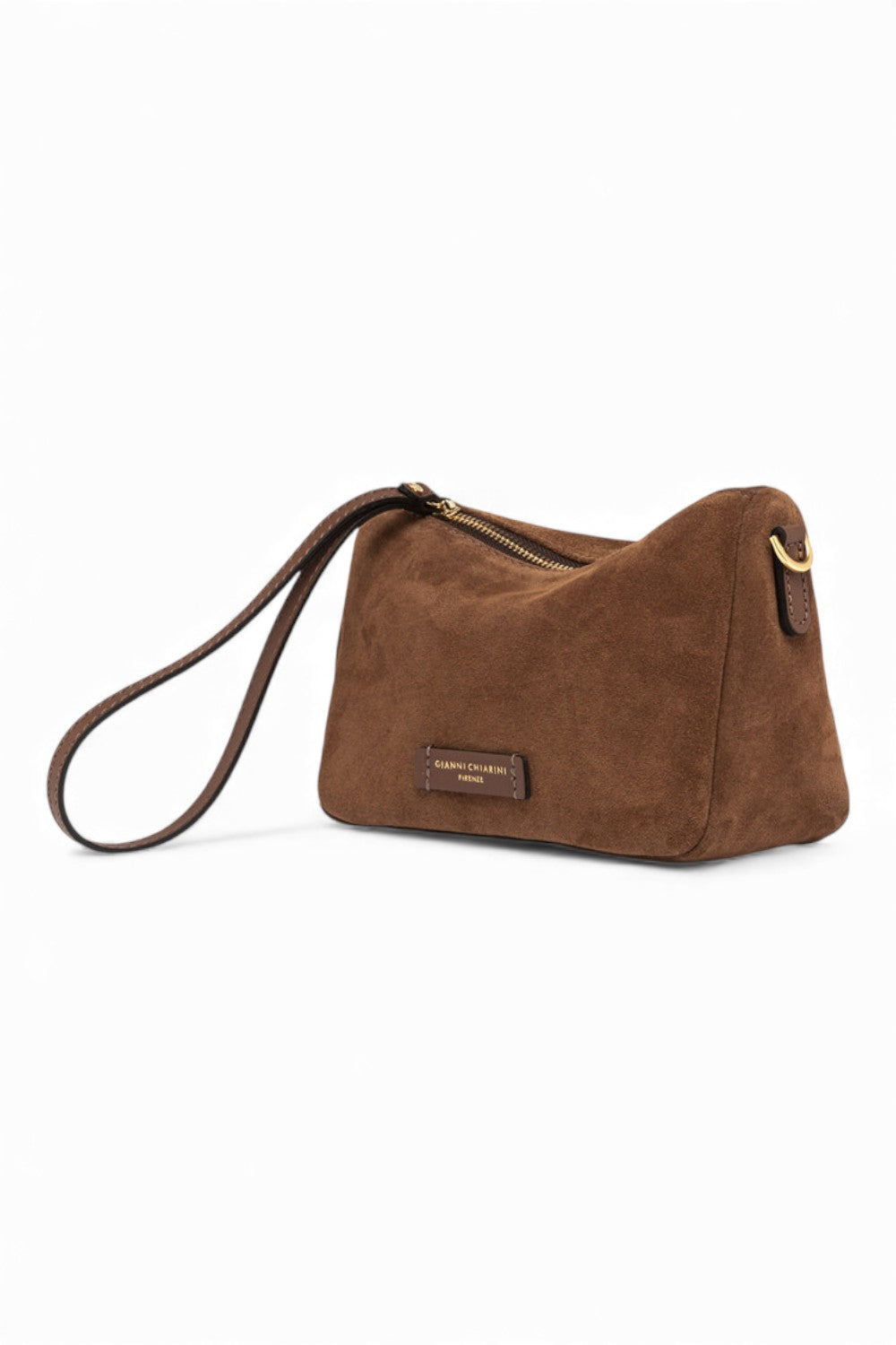 Borsa tracollina Nora piccola suede cognac 