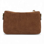 Borsa tracollina Nora piccola suede cognac 