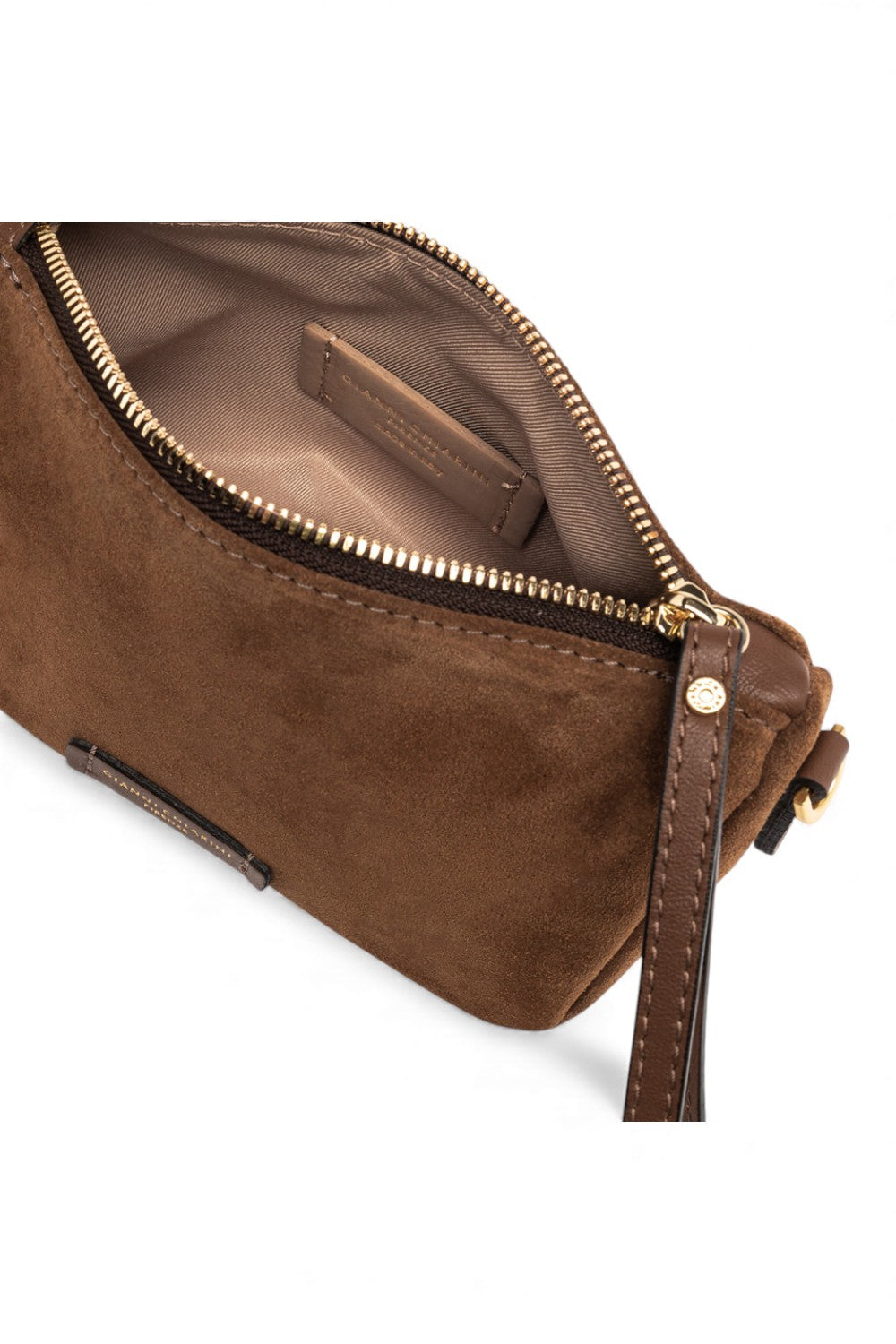 Borsa tracollina Nora piccola suede cognac 