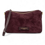 Borsa tracollina Nora piccola suede amarone 