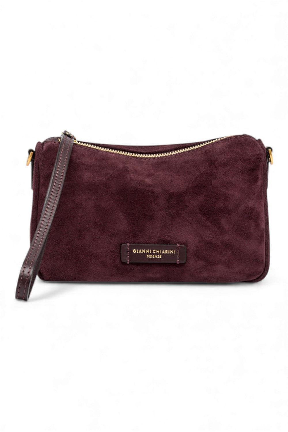 Borsa tracollina Nora piccola suede amarone 
