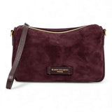 Borsa tracollina Nora piccola suede amarone 
