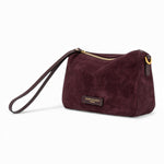 Borsa tracollina Nora piccola suede amarone 
