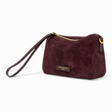 Borsa tracollina Nora piccola suede amarone 