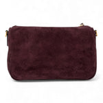 Borsa tracollina Nora piccola suede amarone 