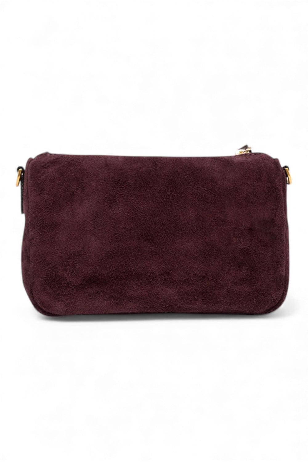 Borsa tracollina Nora piccola suede amarone 