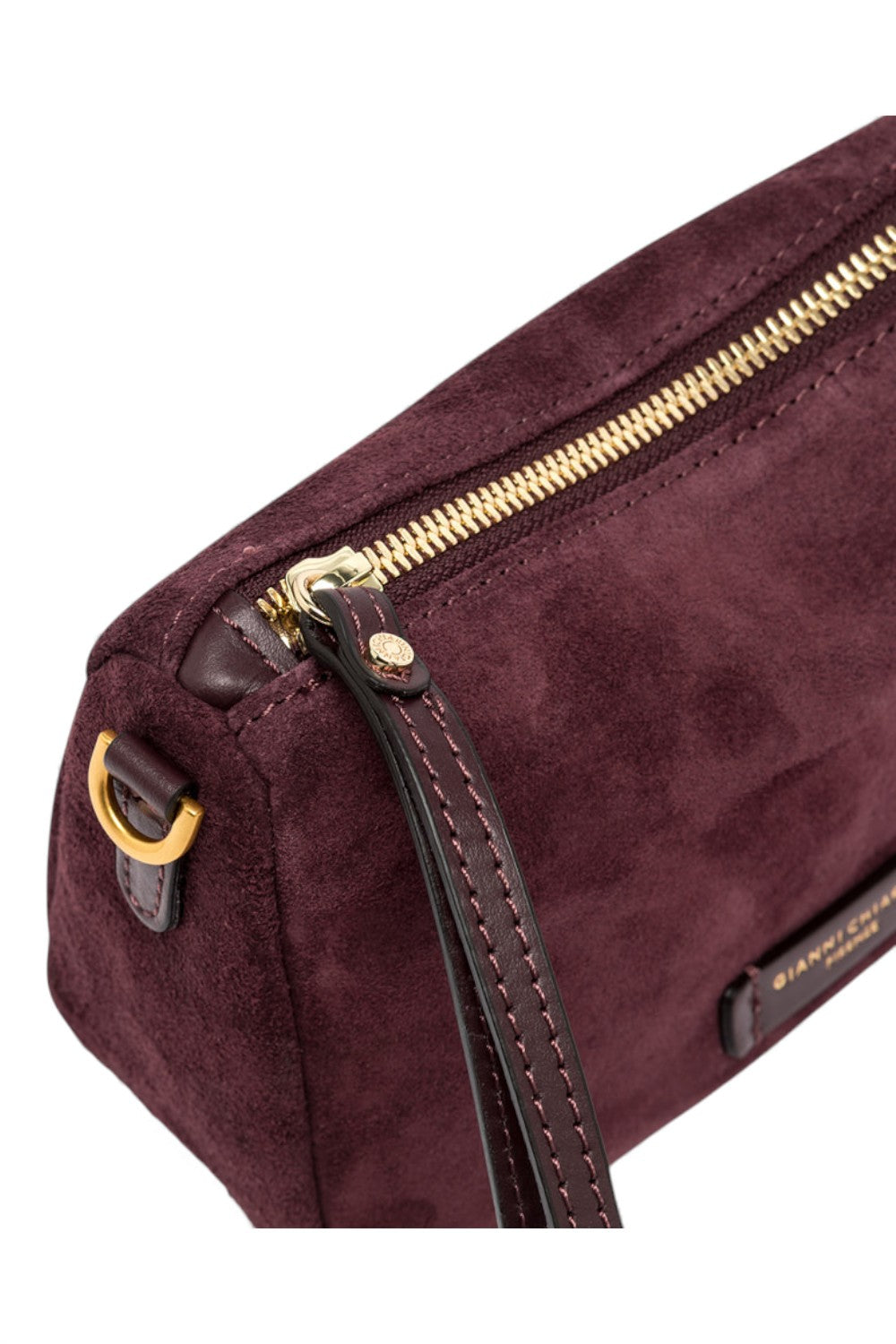 Borsa tracollina Nora piccola suede amarone 