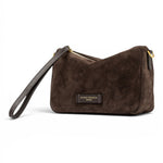 Borsa tracollina Nora piccola suede espresso 