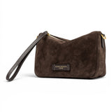 Borsa tracollina Nora piccola suede espresso 