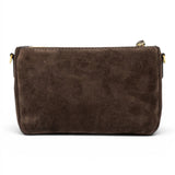 Borsa tracollina Nora piccola suede espresso 