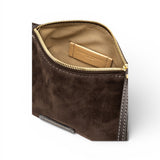 Borsa tracollina Nora piccola suede espresso 