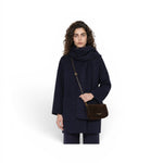 Borsa tracollina Nora piccola suede espresso 