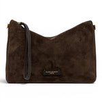 Borsa tracolla Nora suede cognac 