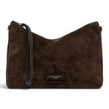 Borsa tracolla Nora suede cognac 