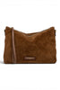 Borsa tracolla Nora suede cognac