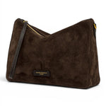 Borsa tracolla Nora suede cognac 