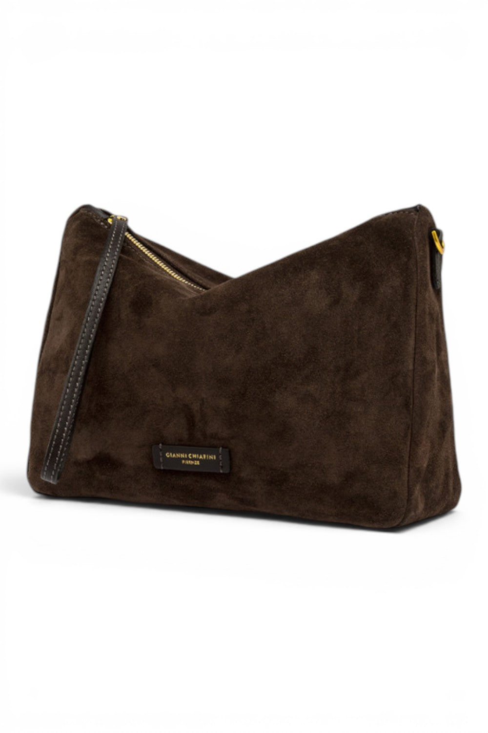 Borsa tracolla Nora suede cognac 
